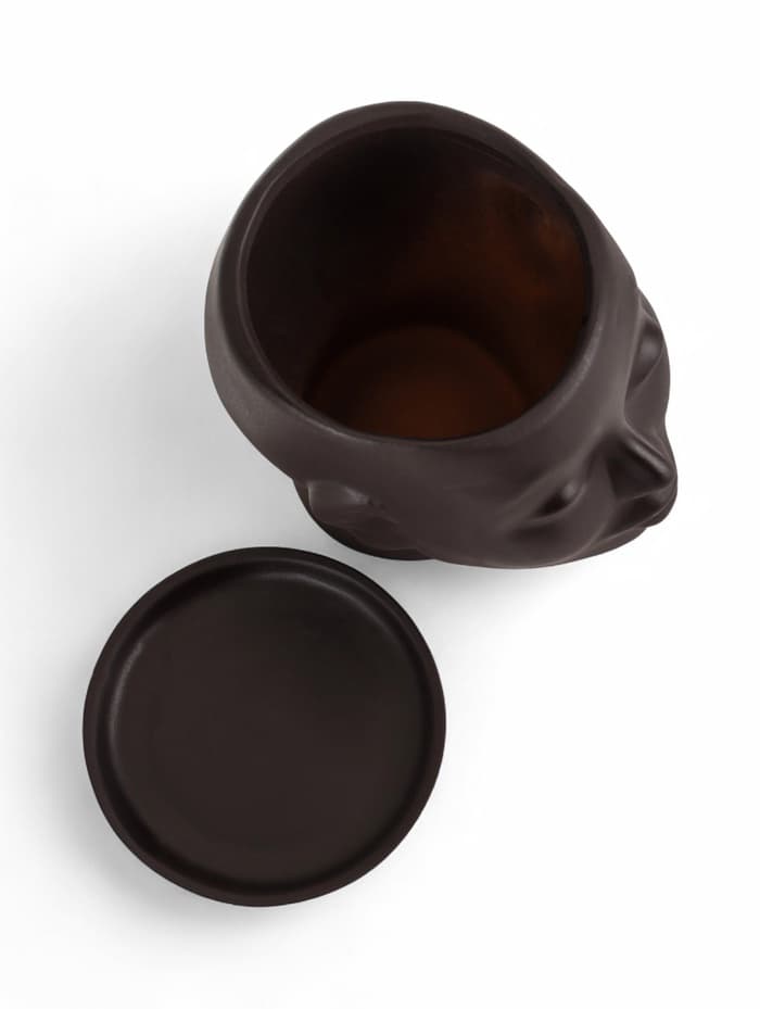 Декоративный горшок «Голова» коричневый, 1.3 л, 16×14×15 см