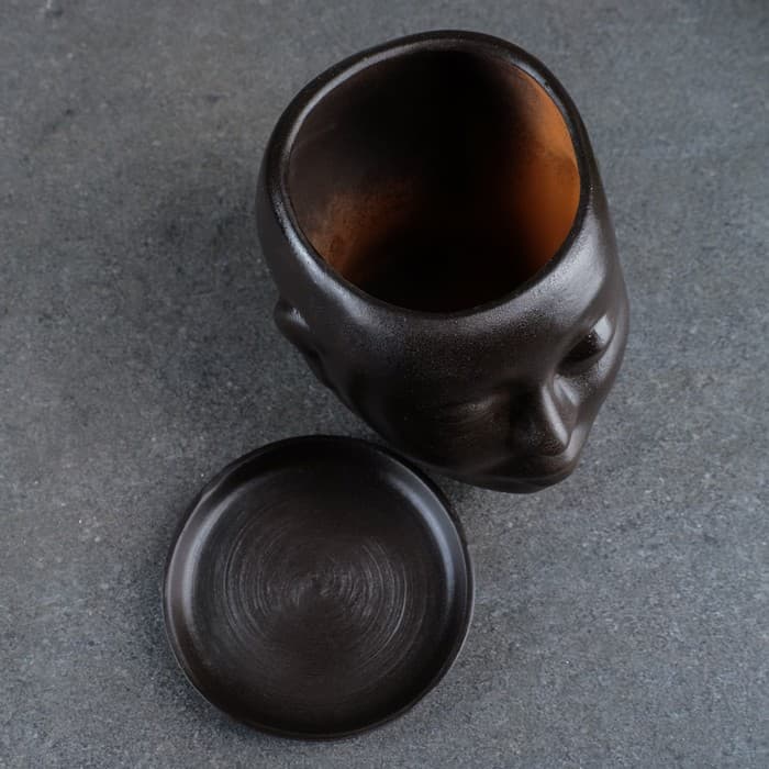 Декоративный горшок «Голова» коричневый, 1.3 л, 16×14×15 см