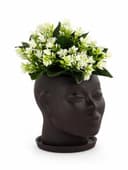 Декоративный горшок «Голова» коричневый, 1.3 л, 16×14×15 см