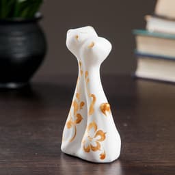 Фигурка керамика «Коты влюбленные», белые, 3×6.5×12 см