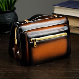 Копилка для денег «Барсетка», коричневый, керамика, 11×18×14 см