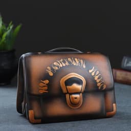 Копилка для денег «Барсетка», коричневый, керамика, 11×18×14 см