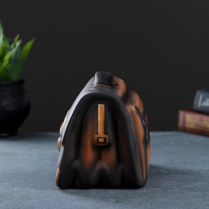 Копилка для денег «Барсетка», коричневый, керамика, 11×18×14 см