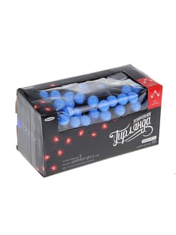 Гирлянда «Нить» 10 м с насадками «Шарики 1.5 см», IP44, тёмная нить, 100 LED, свечение синее, 8 режимов, 220 В