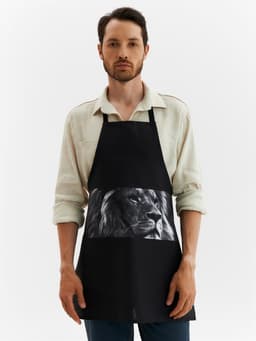 Фартук кухонный мужской «Доляна. Самый лучший мужчина», 70×60 см, 100% хлопок, 160 г/м², чёрный