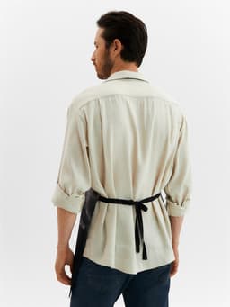 Фартук кухонный мужской «Доляна. Самый лучший мужчина», 70×60 см, 100% хлопок, 160 г/м², чёрный