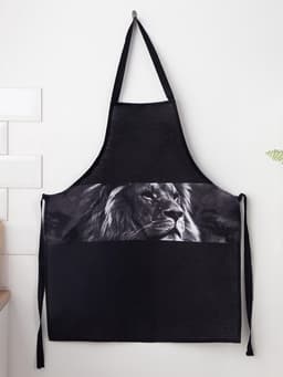 Фартук кухонный мужской «Доляна. Самый лучший мужчина», 70×60 см, 100% хлопок, 160 г/м², чёрный