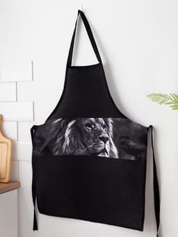 Фартук кухонный мужской «Доляна. Самый лучший мужчина», 70×60 см, 100% хлопок, 160 г/м², чёрный