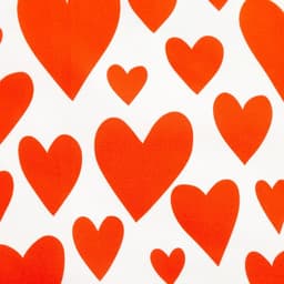 Дорожка на стол Этель Red hearts 30×70 см, 100% хлопок, саржа 190 г/м², белая/красная