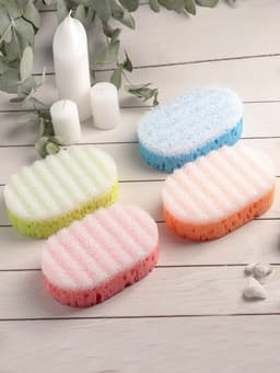 Губка для тела массажная «Удовольствие», 10.5×6×16.5 см, МИКС