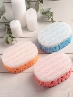 Губка для тела массажная «Эмоция», 13×8.5×5 см см, МИКС