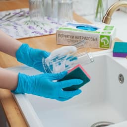 Набор губок для посуды с чистящим слоем Доляна «Стандарт», 9×6×2.5 см, 5 шт.