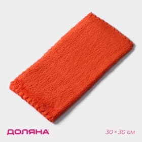 Салфетка для уборки Доляна, микрофибра, влаговпитывающая, 30×30 см, МИКС
