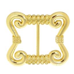 Пряжка для ремня, 8×6.4 см, жёлтая