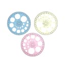 Транспортир Calligrata, 12 см, 360°, с окружностями, тонированный, МИКС