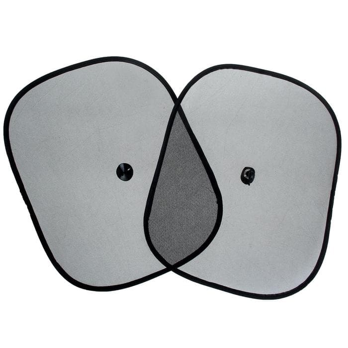 Шторки солнцезащитные TORSO для авто, на присосках, 44×37 см, набор 2 шт.