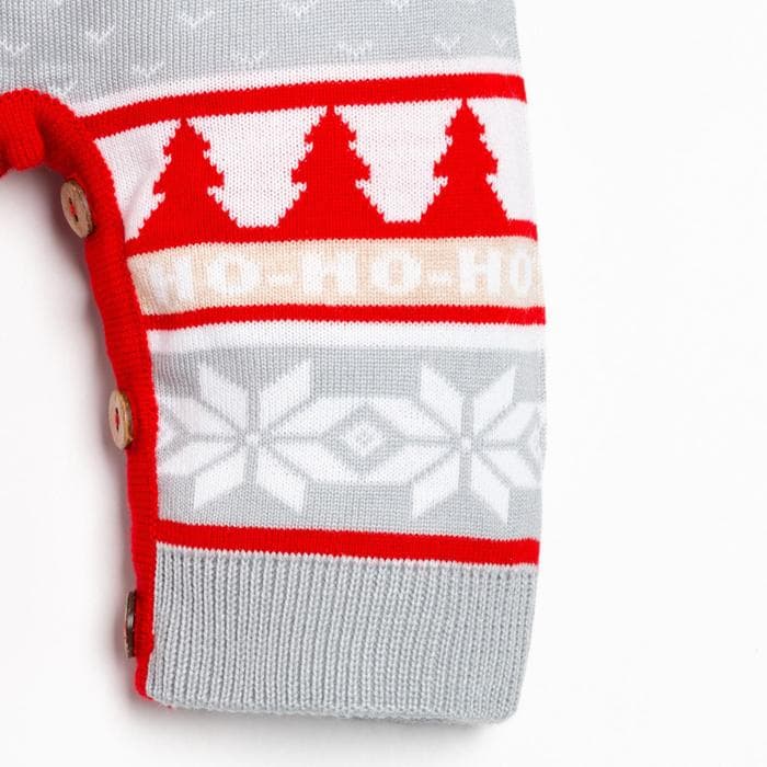 Комбинезон детский вязаный «Крошка Я» New Year, рост 74-80 см