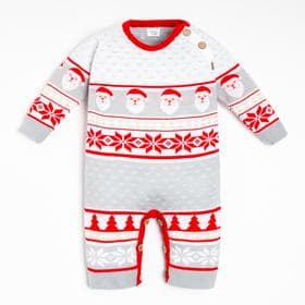 Комбинезон вязаный Крошка Я New Year, рост 86-92 см