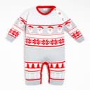 Комбинезон вязаный Крошка Я New Year, рост 86-92 см