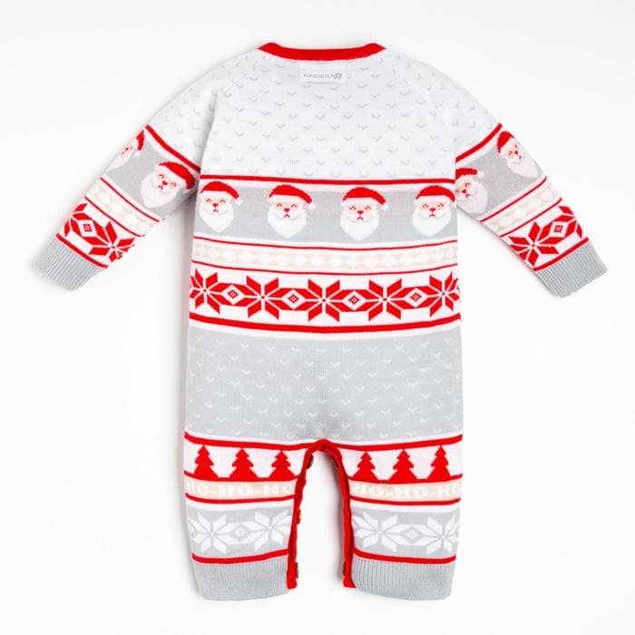 Комбинезон вязаный Крошка Я New Year, рост 86-92 см