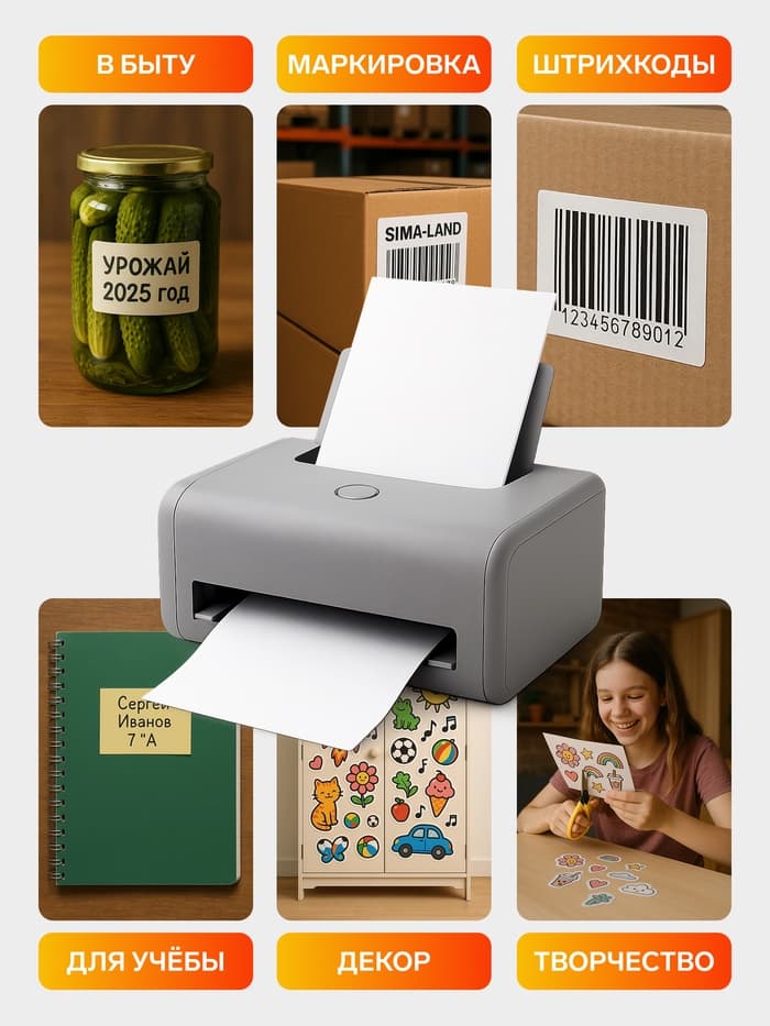 Бумага А4, 100 листов, 80 г/м², самоклеящаяся, флуоресцентный, ярко-зелёная