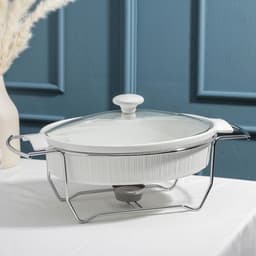 Мармит из жаропрочной керамики овальный Magistro «Бланш», 1.97 л, 38×23×17 см