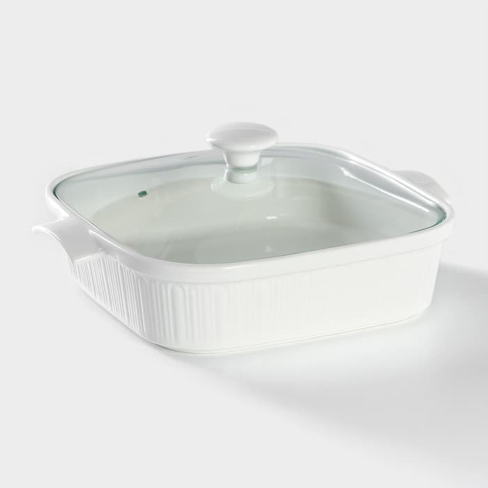 Мармит из жаропрочной керамики квадратный Magistro «Бланш», 2.2 л, 27.5×23.2×12 см