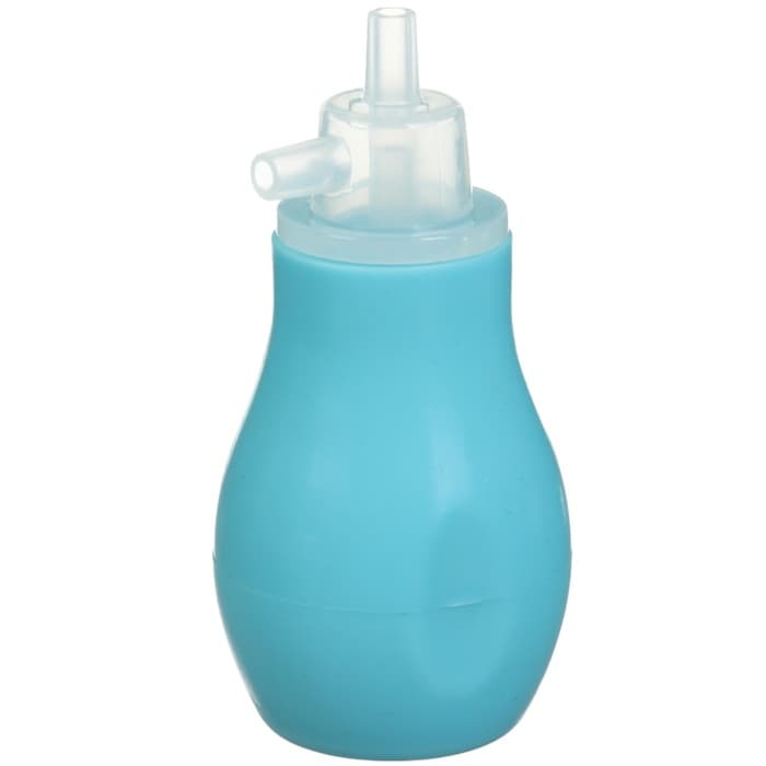Детский назальный аспиратор с 2-мя сменными насадками, в контейнере, голубой