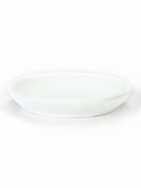 Поддон для цветочного горшка, d=11.5 см, h=2 см, керамика, белый