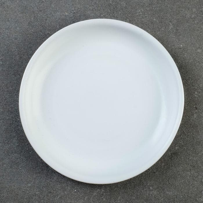 Поддон для цветочного горшка, d=15 см, h=2 см, керамика, белый