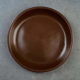 Поддон для горшка, керамический, d=24 см, коричневый