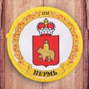 Магнит с вышивкой «Пермь. Герб»