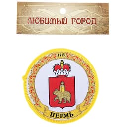 Магнит с вышивкой «Пермь. Герб»