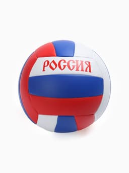 Волейбольный мяч ONLYTOP «Россия», машинная сшивка, 18 панелей, р. 5, PVC