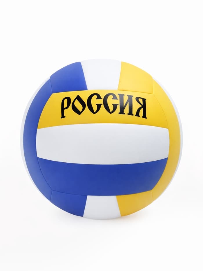 Волейбольный мяч ONLYTOP «Россия», машинная сшивка, 18 панелей, размер 5, PVC