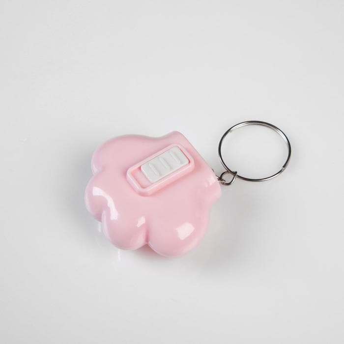 Фонарик брелок для ключей на кольце «Лапка», 1 режим, 3 LR41, 3.5×4 см, МИКС