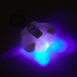 Фонарик брелок для ключей на кольце «Лапка», 1 режим, 3 LR41, 3.5×4 см, МИКС