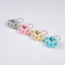 Фонарик брелок для ключей на кольце «Лапка», 1 режим, 3 LR41, 3.5×4 см, МИКС