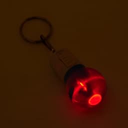 Фонарик брелок для ключей на кольце «Лампочка», 1 режим, 2×AG13, 4.5×2.5 см, МИКС
