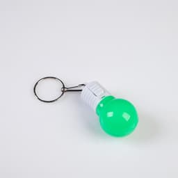 Фонарик брелок для ключей на кольце «Лампочка», 1 режим, 2×AG13, 4.5×2.5 см, МИКС