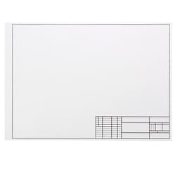 Папка для черчения А3, 7 листов, блок 160 г/м², с горизонтальным штампом