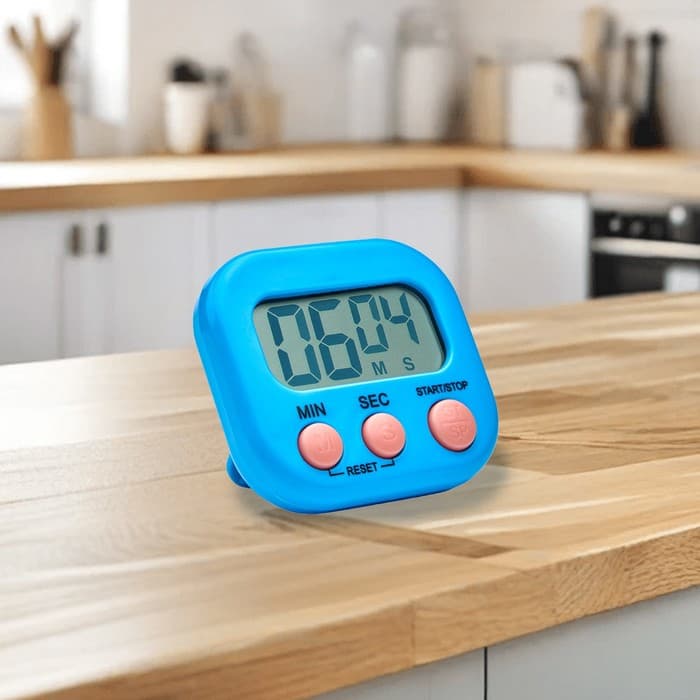 Таймер кухонный «Антарес» на магните, с настольной подставкой, электронный, голубой