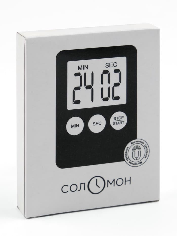 Таймер кухонный «Соломон» на магните, электронный, с настольной подставкой, 5.3×7 см