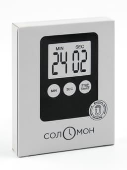 Таймер кухонный «Соломон» на магните, электронный, с настольной подставкой, 5.3×7 см