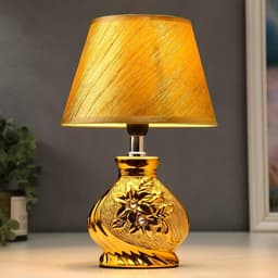 Лампа настольная 16277/1GD Е14 40 Вт золото 17×17×26 см RISALUX