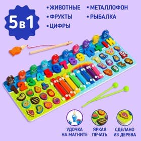 Развивающий центр 5 в 1 «Сказка» 17.5×45×0.7 см