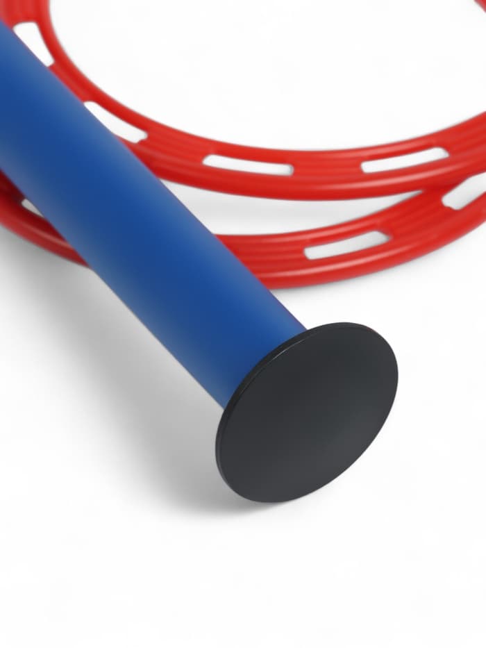 Кольцеброс уличный, 3 стойки, 6 колец, цвет МИКС