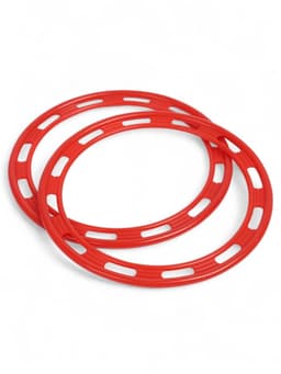 Кольцеброс уличный, 3 стойки, 6 колец, цвет МИКС