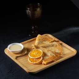 Блюдо для подачи Доляна Striata, 28×24 см, бамбук, бежевое