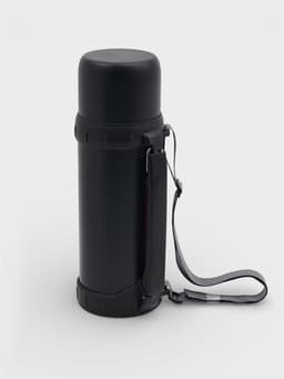 Термос Мастер К «Движение. Урал», 1.2 л, 9.8×29 см, с кружкой, сохраняет тепло 18 ч, нержавеющая сталь, пластик, чёрный